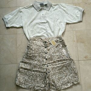 Women’s Golf Skort - Size 8 and matching white Golf  Shirt size S